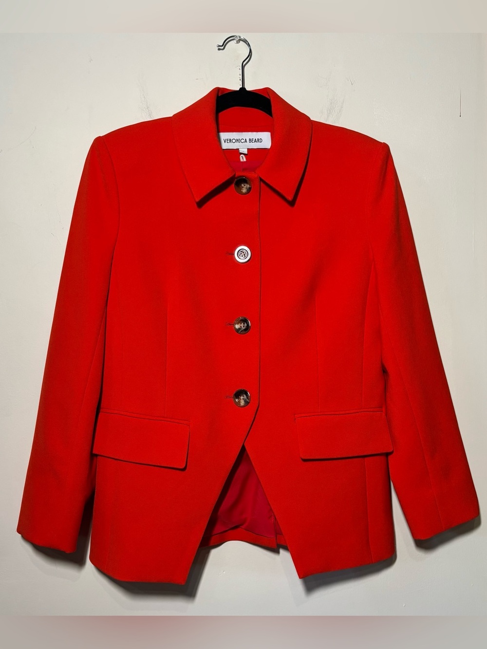 Veronica Beard Aire Dickey Jacket in Flame